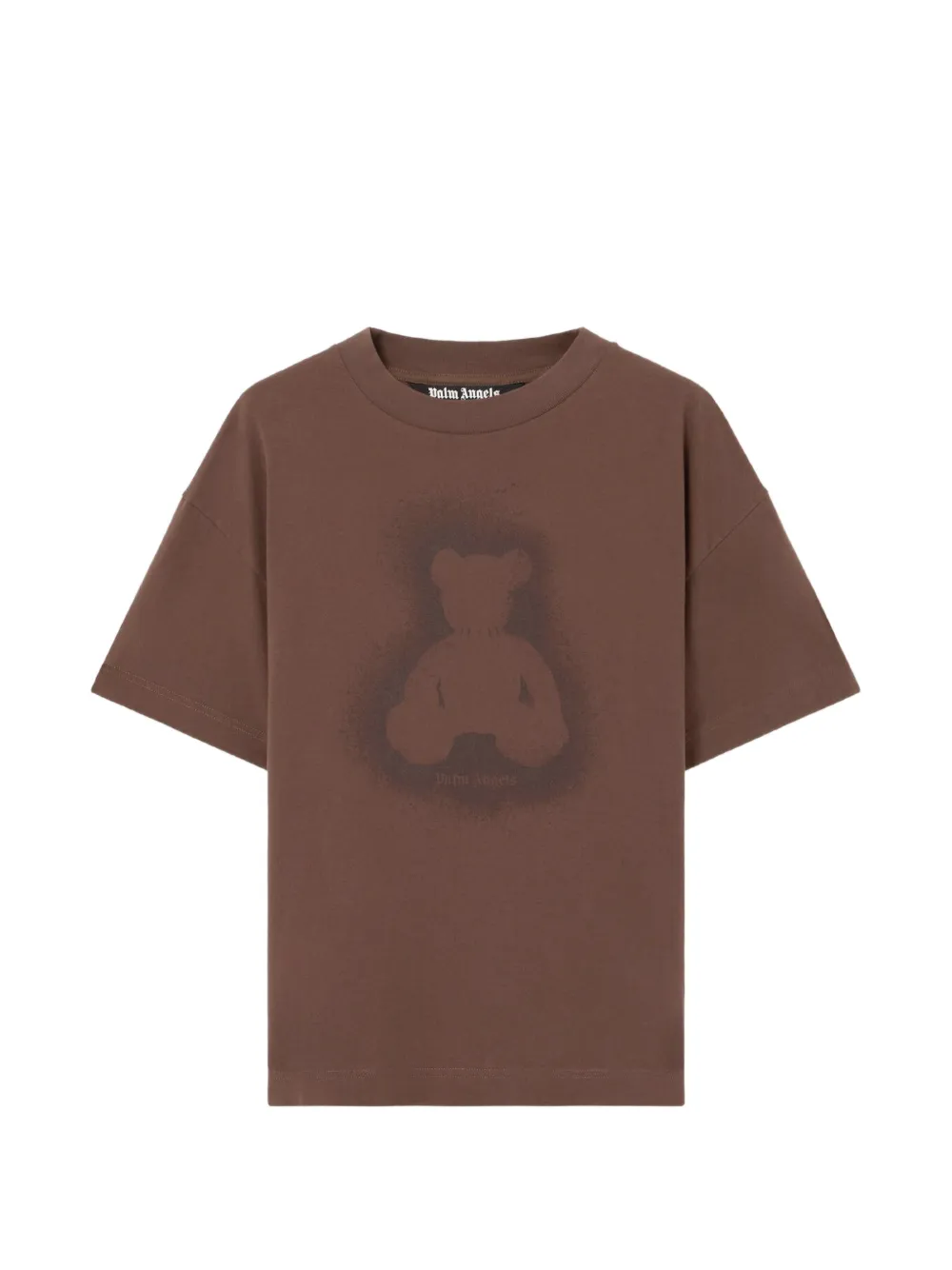 Palm Angels spray bear T-shirt - Marrone