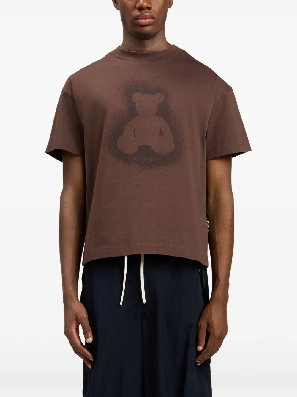 Palm Angels T-shirt met beerprint Bruin