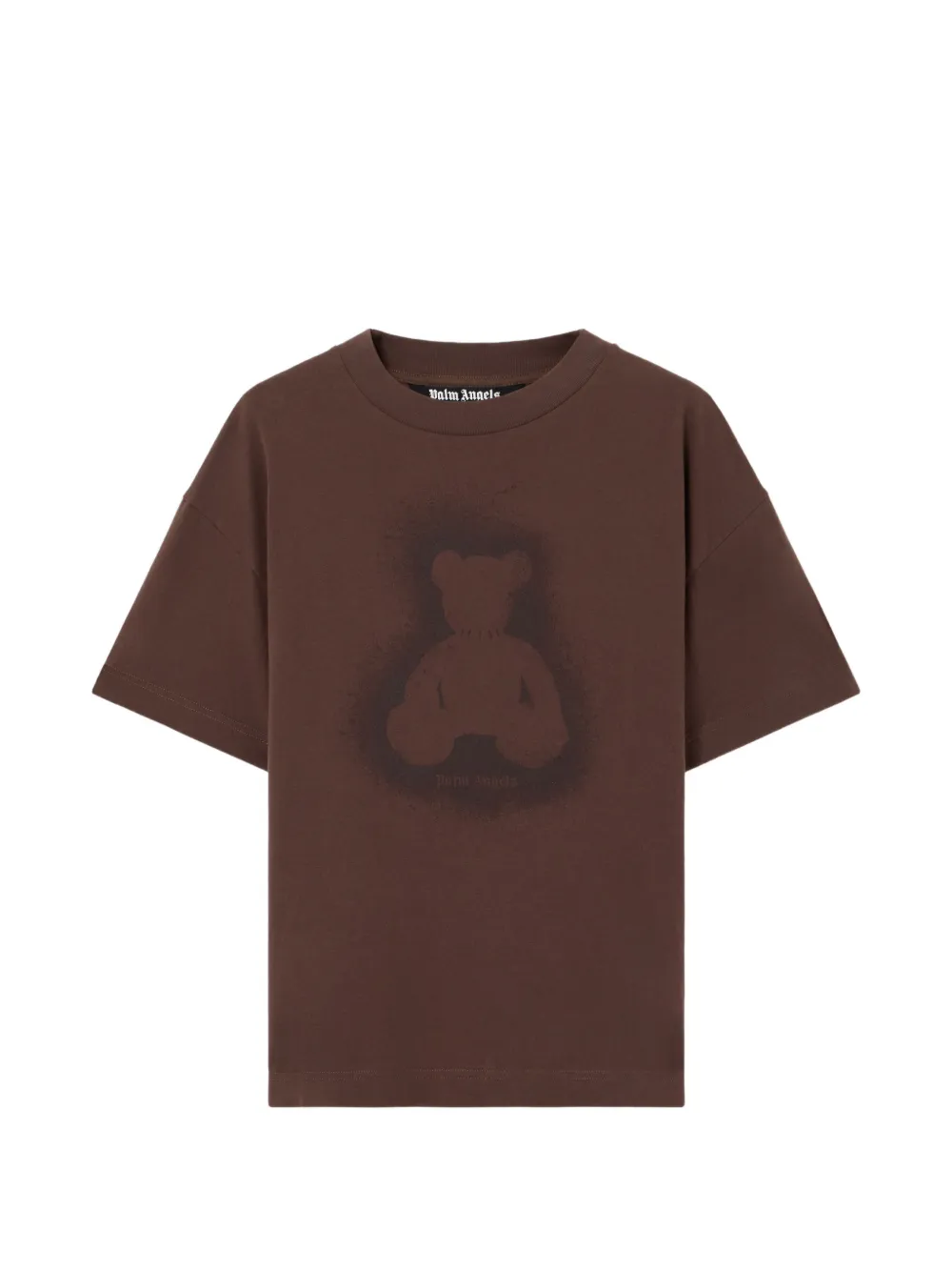 Palm Angels spray bear T-shirt - Braun