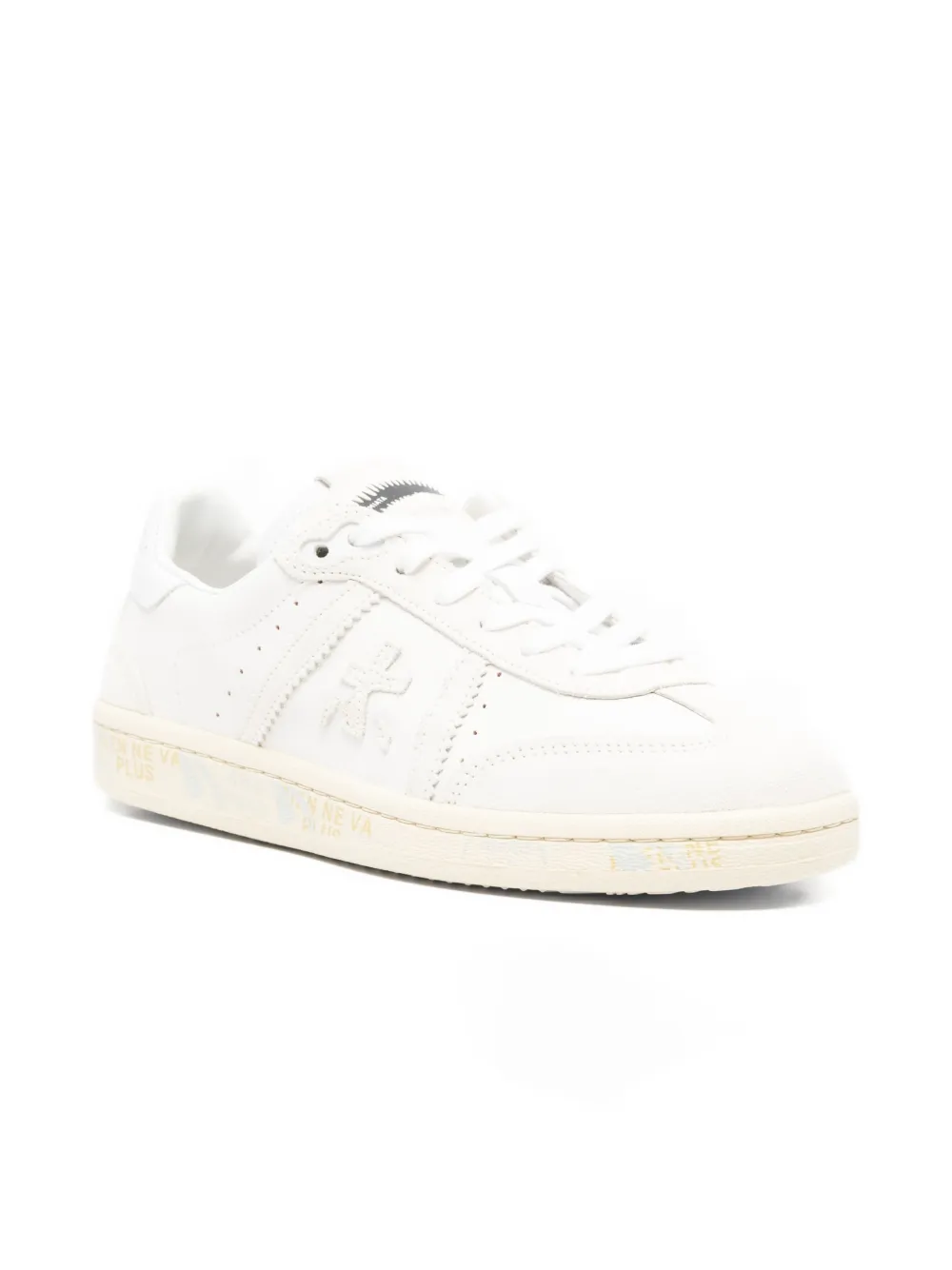 Premiata perforated leather sneakers Wit