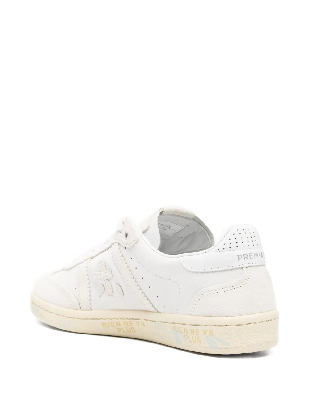 Premiata perforated leather sneakers Wit
