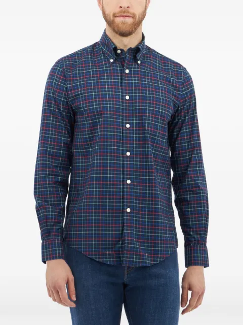 Brooks Brothers plaid-pattern button-fastening shirt