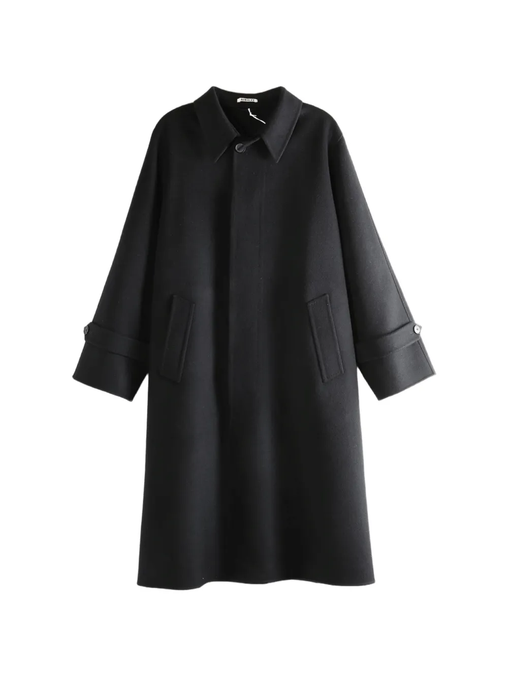 Auralee buttoned wool coat - Nero