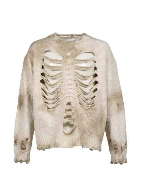 Doublet distressed-effect sweater