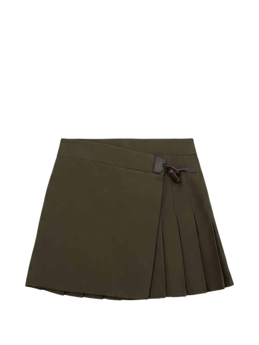 LOEWE pleated mini skirt - Verde