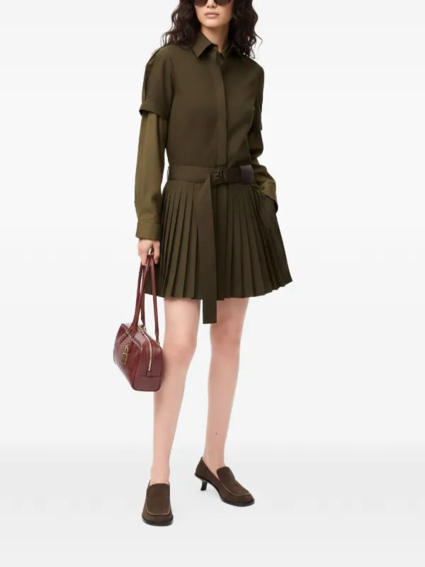 loewe mini dress LOEWE Twisted Draped Taffeta Mini Dress - Women - Black Dresses