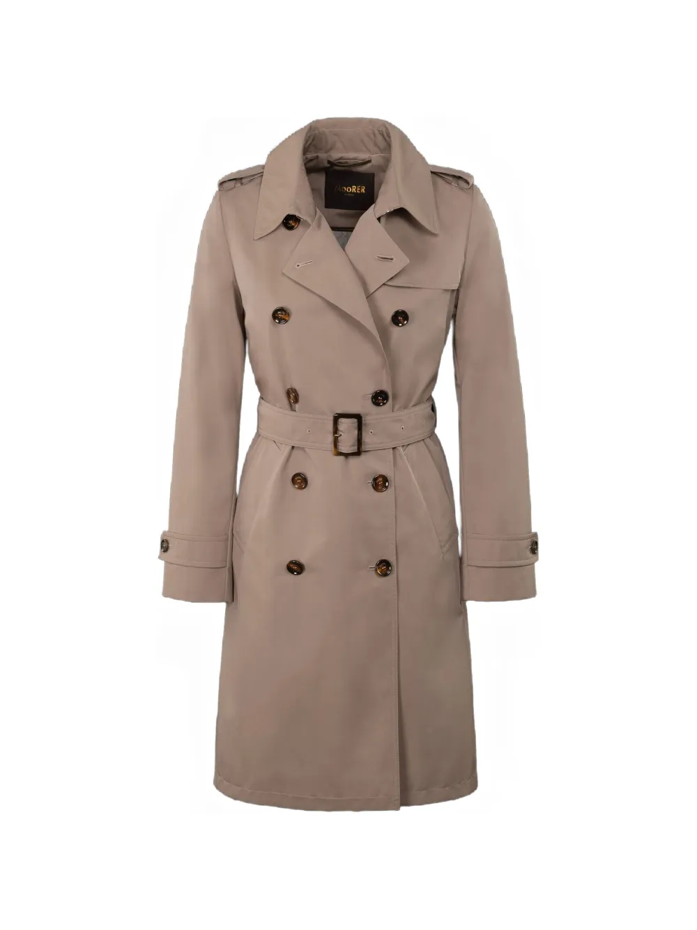 Moorer Giverny-Ft double-breasted belted trench coat - Toni neutri