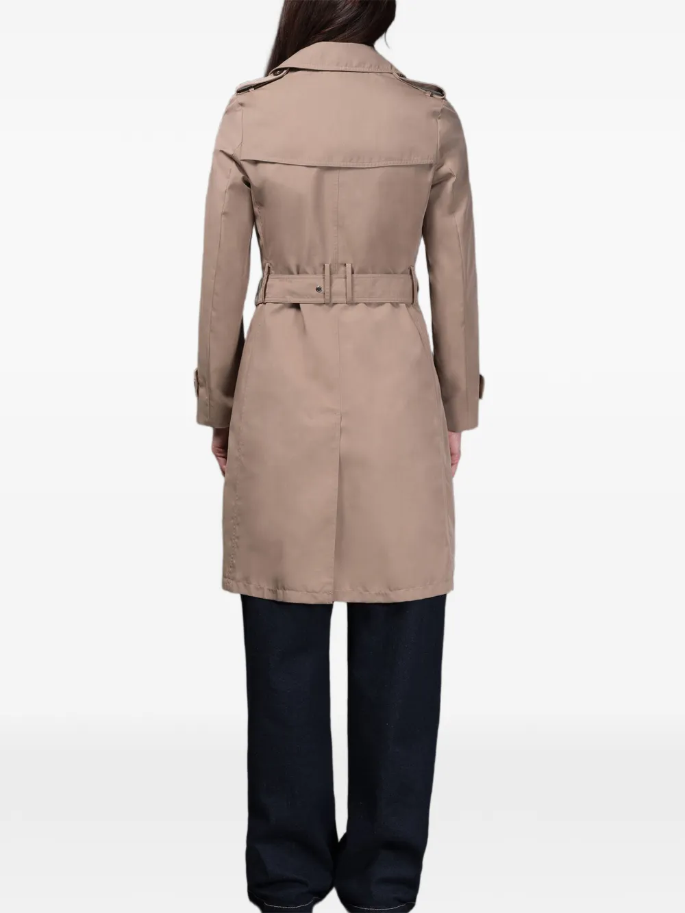  Moorer Giverny-ft Double-breasted Belted Trench Coat - Neutrals 