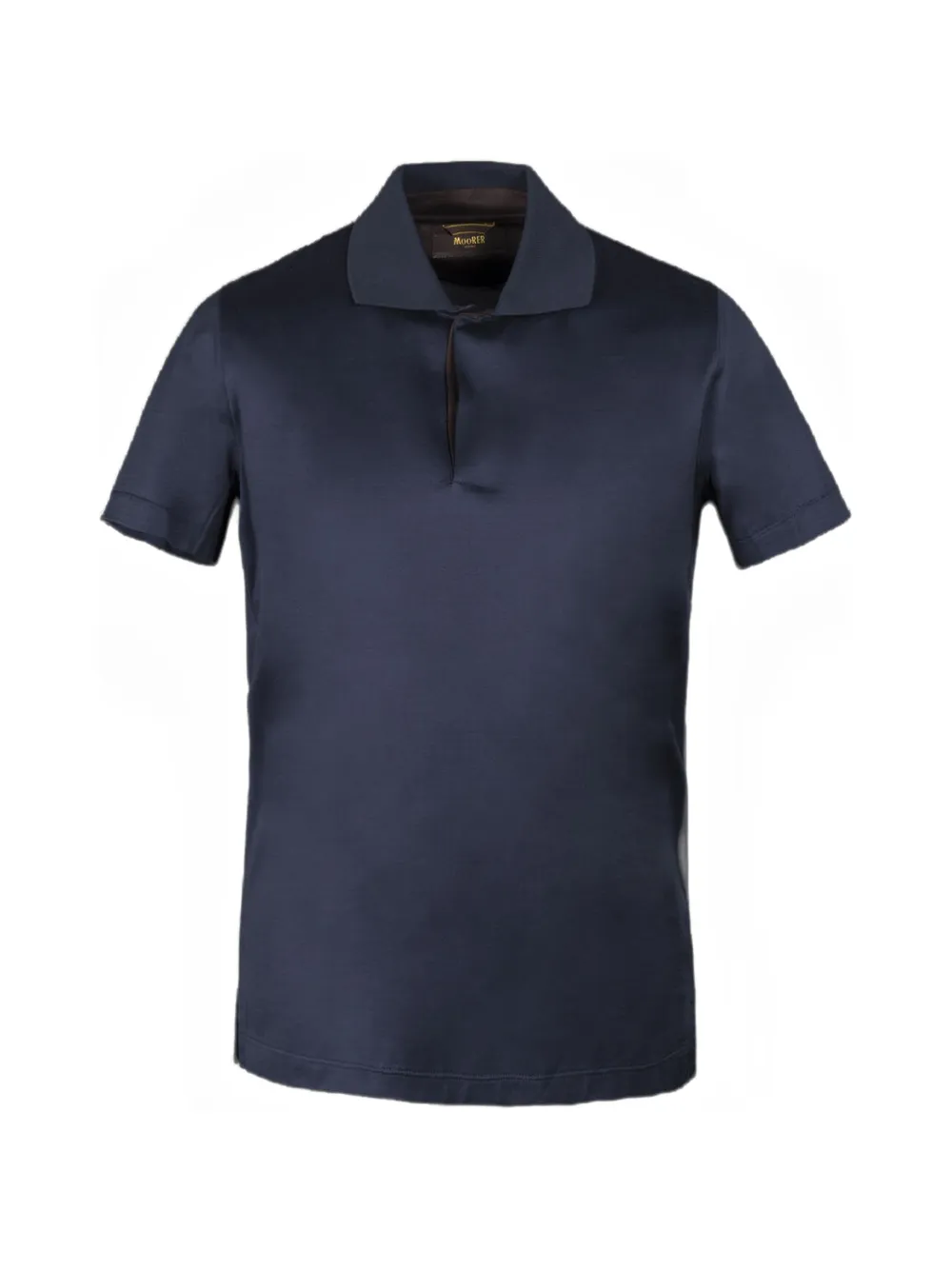 Moorer Ronald-Jcl button-fastening polo shirt - Blu