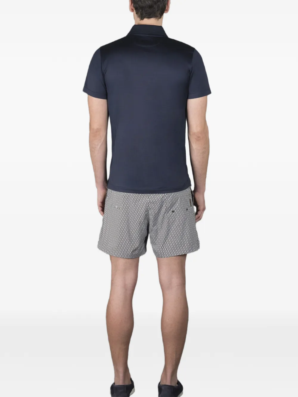 Moorer Ronald-Jcl poloshirt met knoopsluiting Blauw