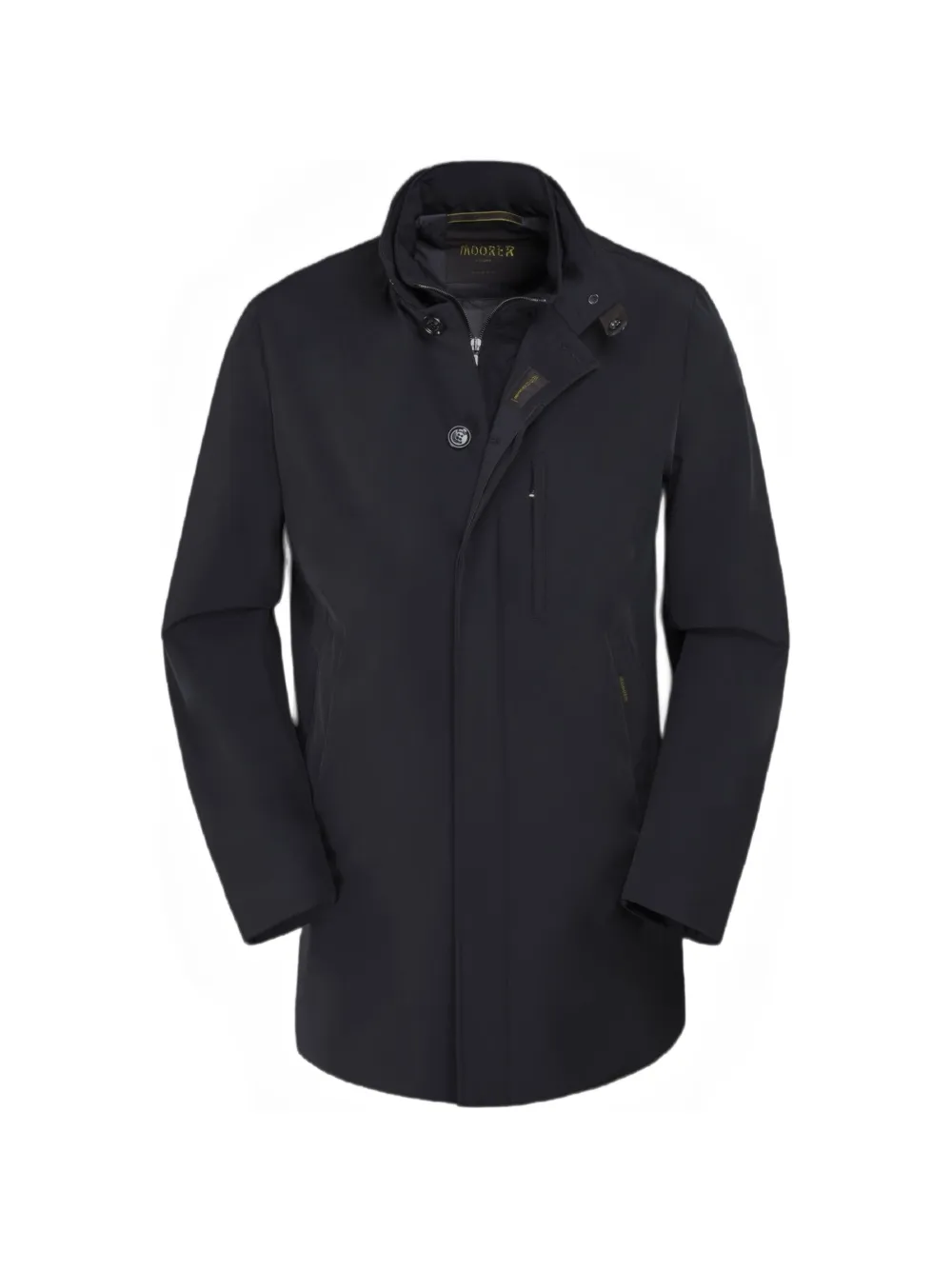 Moorer Edgar-Kr button-fastening coat - Blue