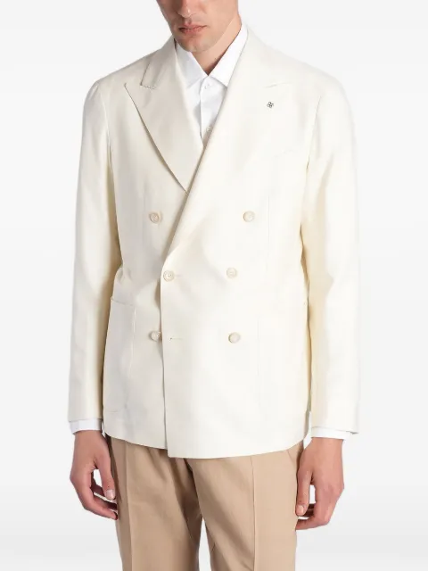 Tagliatore double-breasted peak-lapel suit jacket
