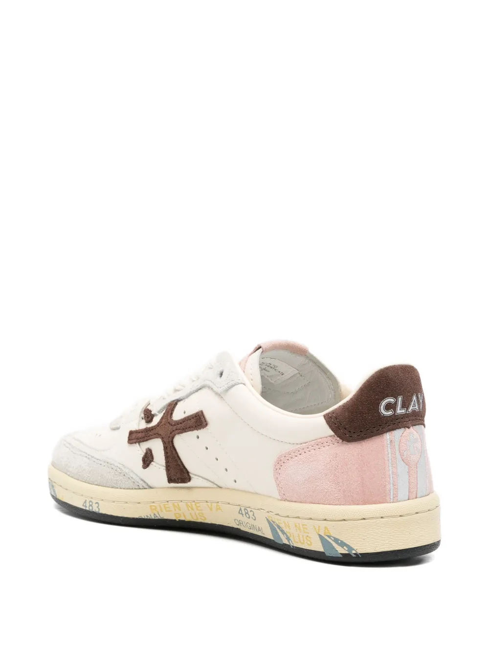 Premiata appliqué-detail sneakers Beige