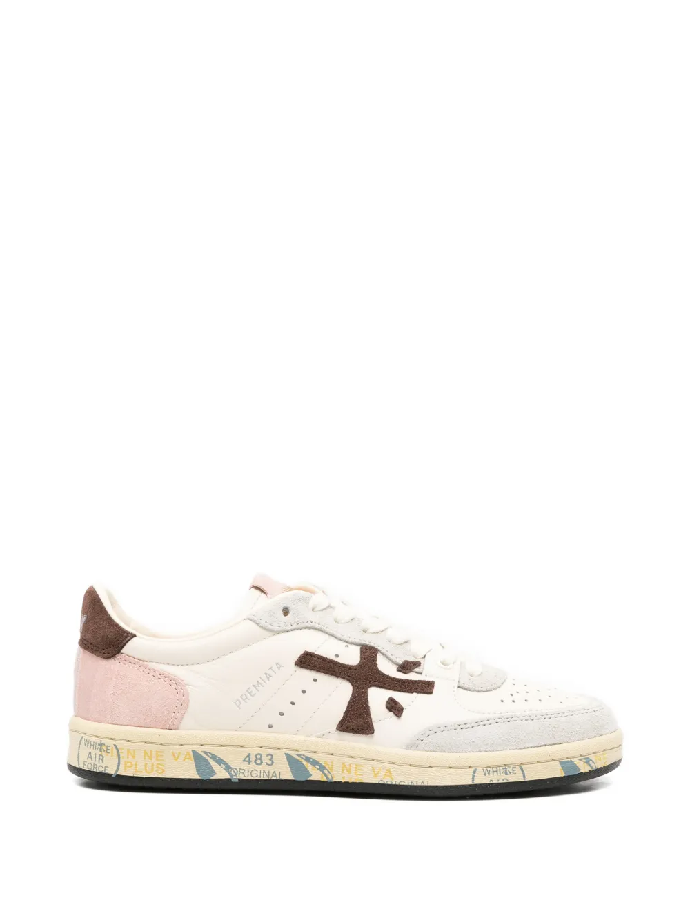 Premiata appliqué-detail sneakers Beige