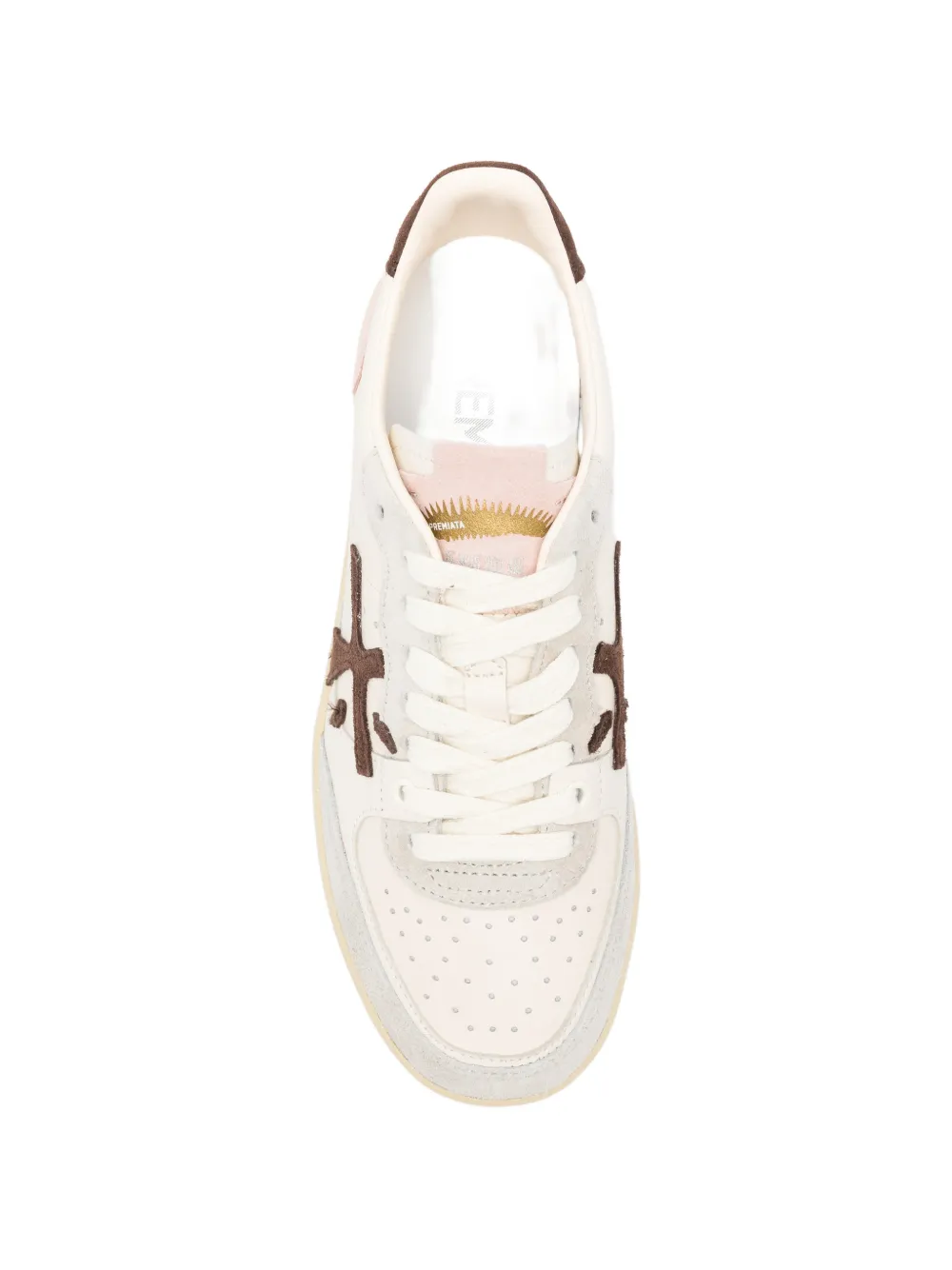 Premiata appliqué-detail sneakers Beige