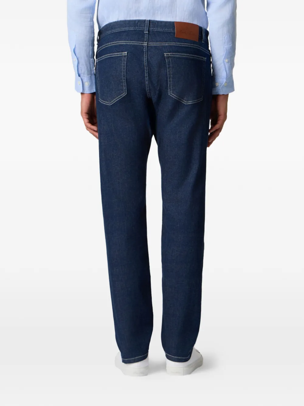  Brooks Brothers Vaqueros Con Cinco Bolsillos - Azul 
