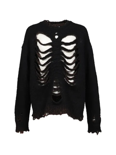 Doublet distressed-effect sweater