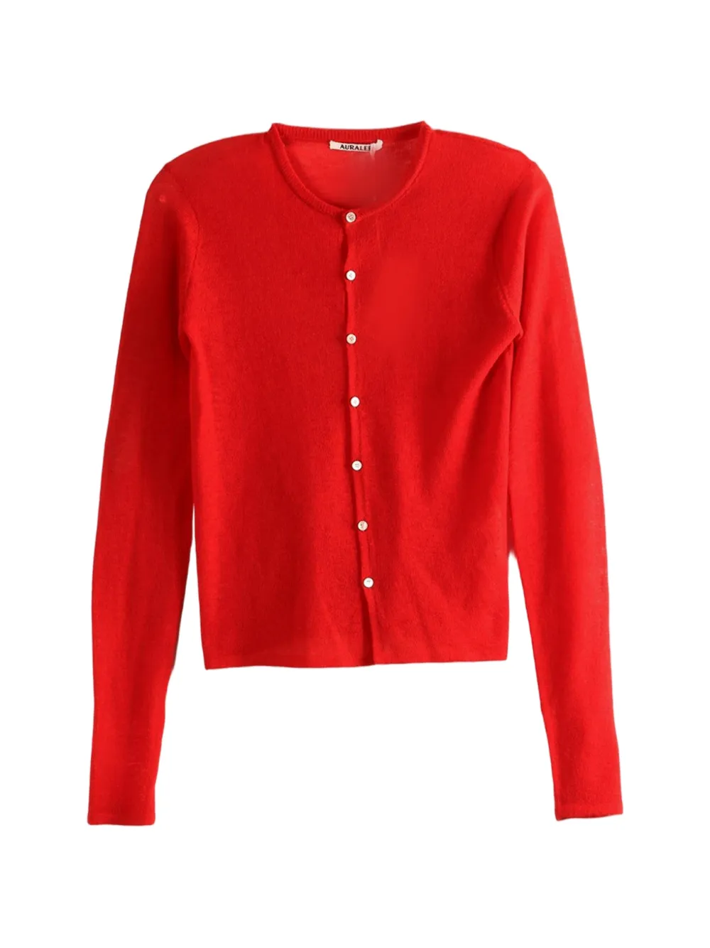 Auralee buttoned cardigan - Rosso