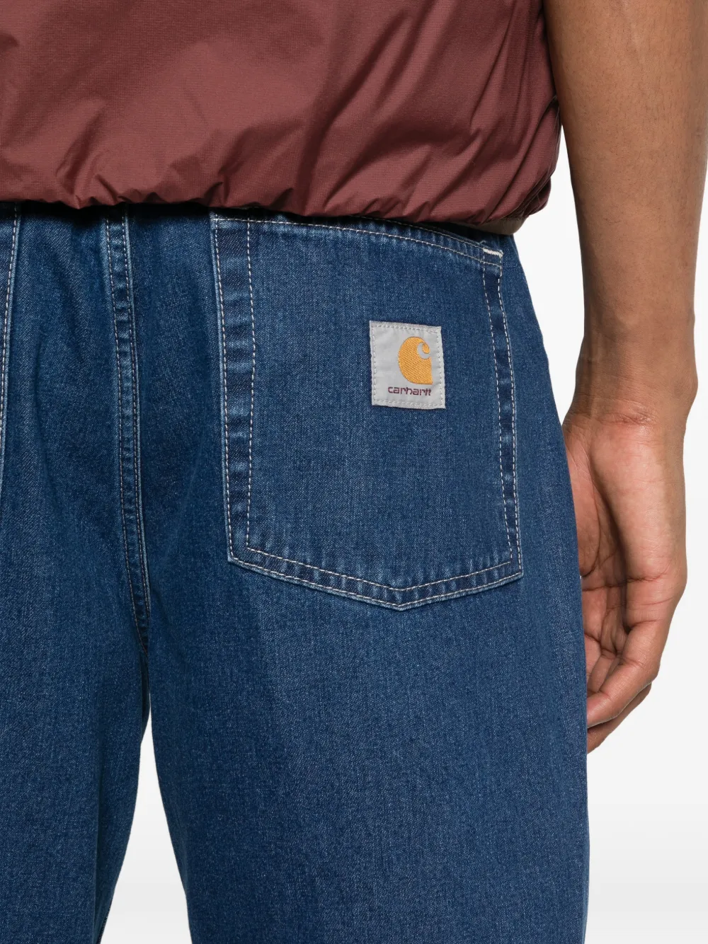 Carhartt WIP Brandon shorts met logo Blauw