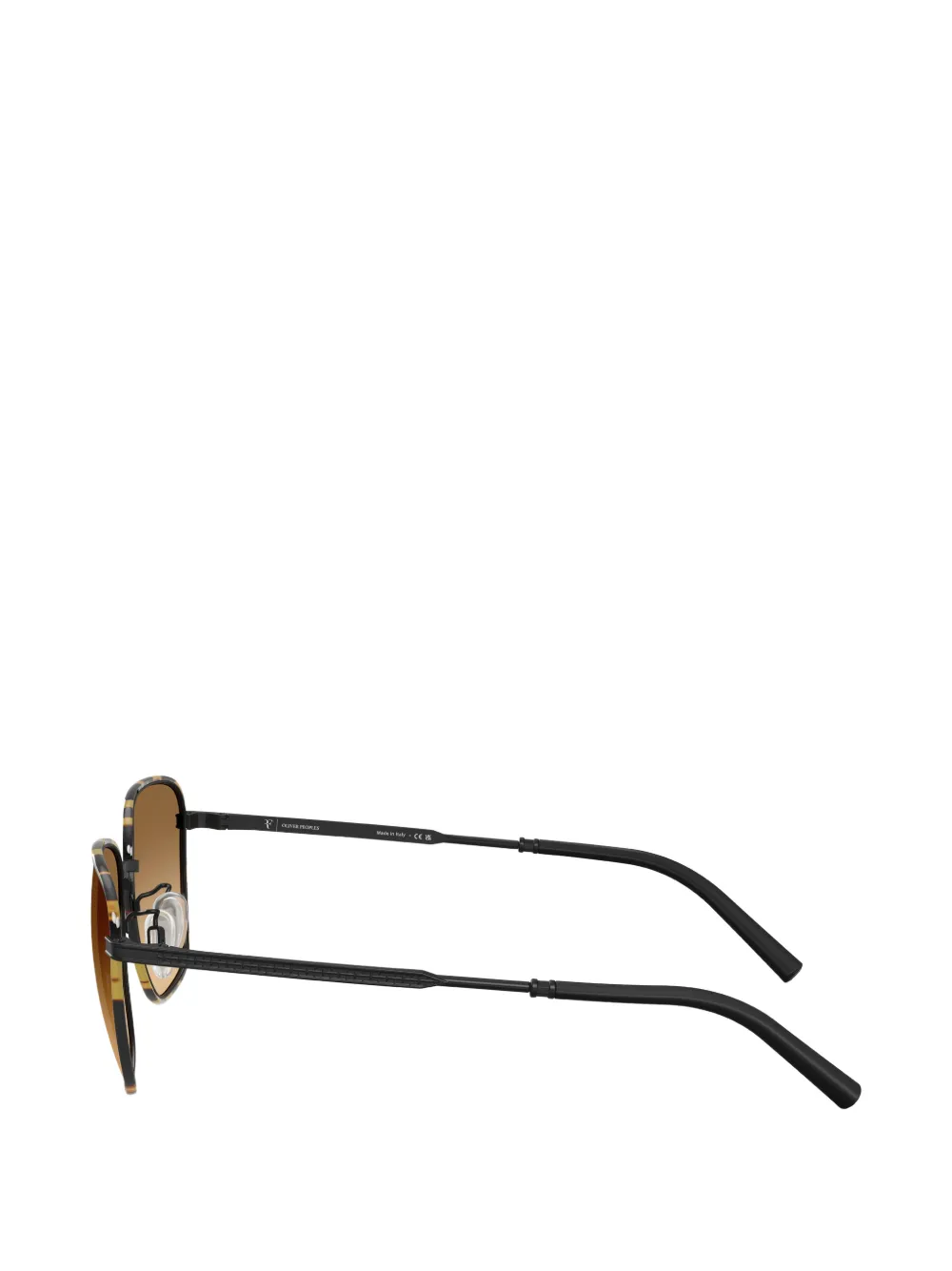 Oliver Peoples Zonnebril met vierkant montuur Bruin