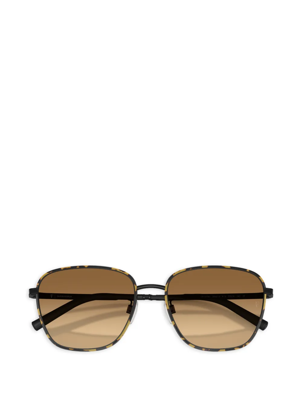 Oliver Peoples Zonnebril met vierkant montuur Bruin