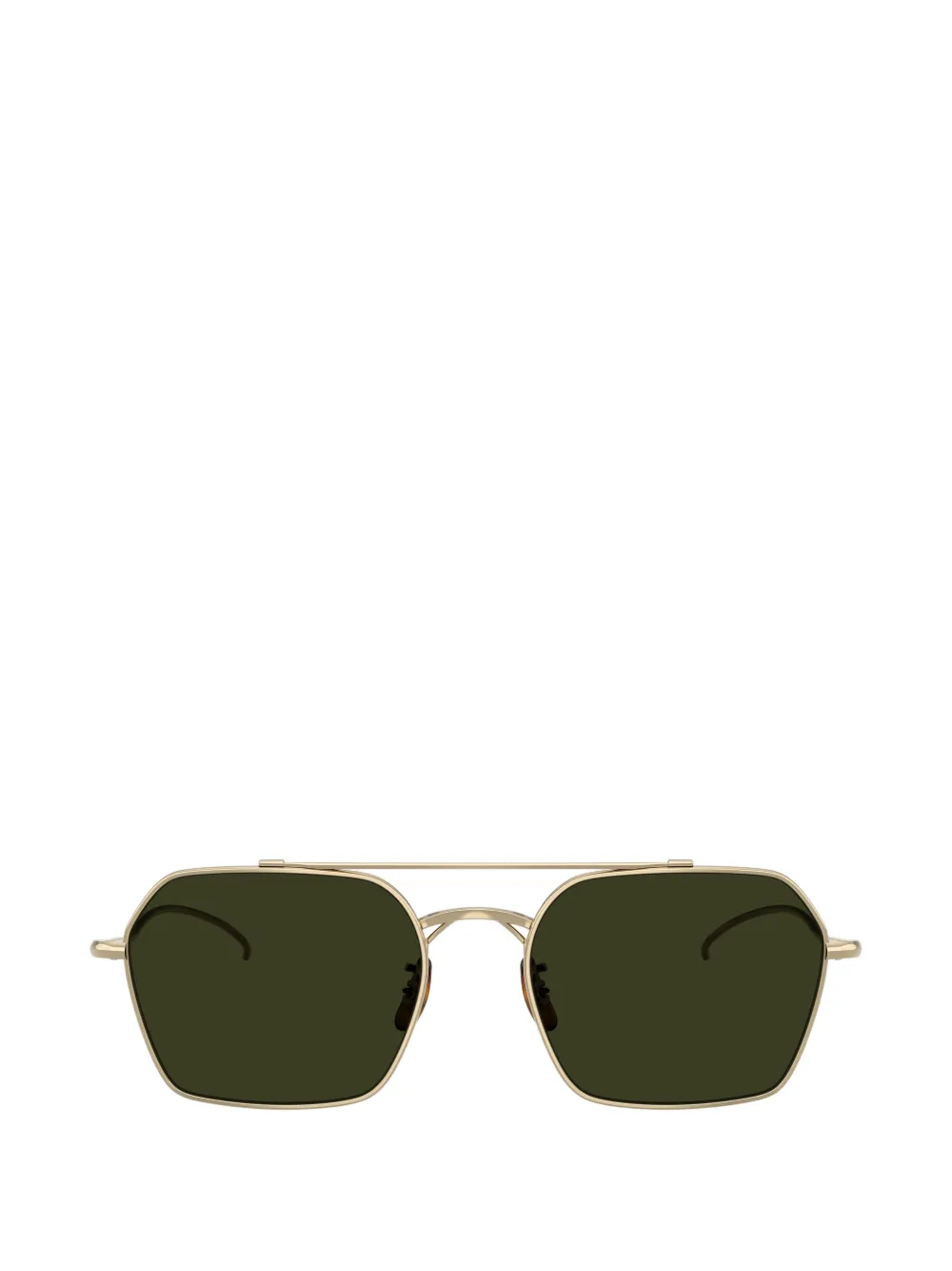 Oliver Peoples TK-15 geometric-frame double-bridge sunglasses - Oro