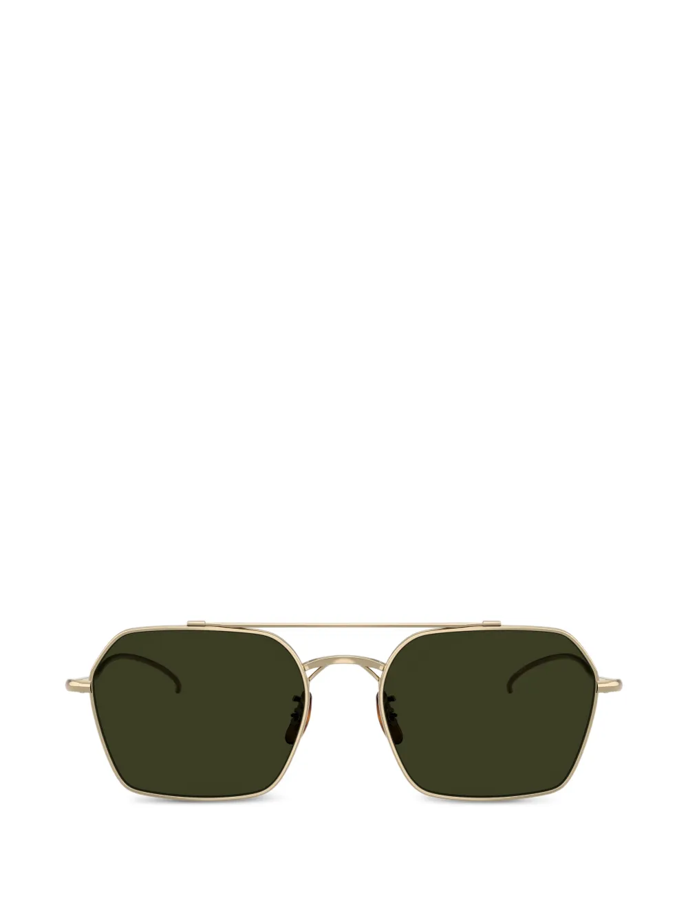 Oliver Peoples TK-15 geometric-frame double-bridge sunglasses - Oro