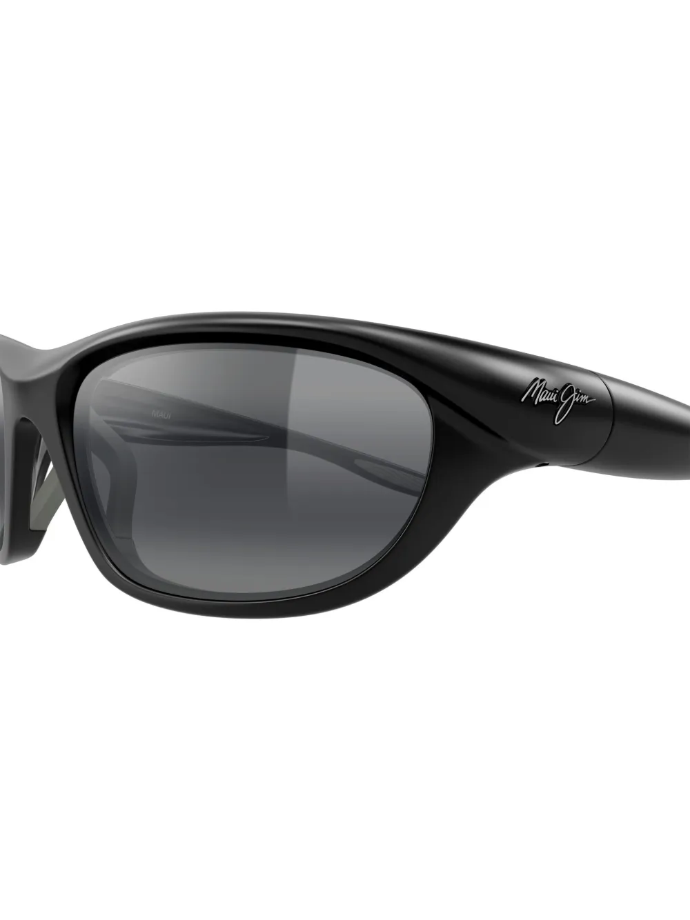 Maui Jim Haulani zonnebril met rechthoekig montuur Zwart