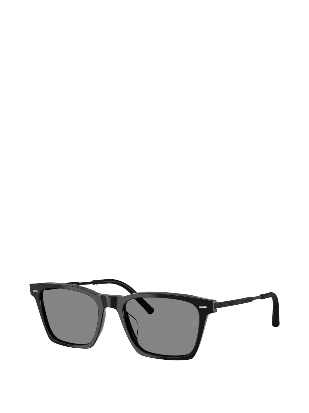 Oliver Peoples Zonnebril met rechthoekig montuur Zwart