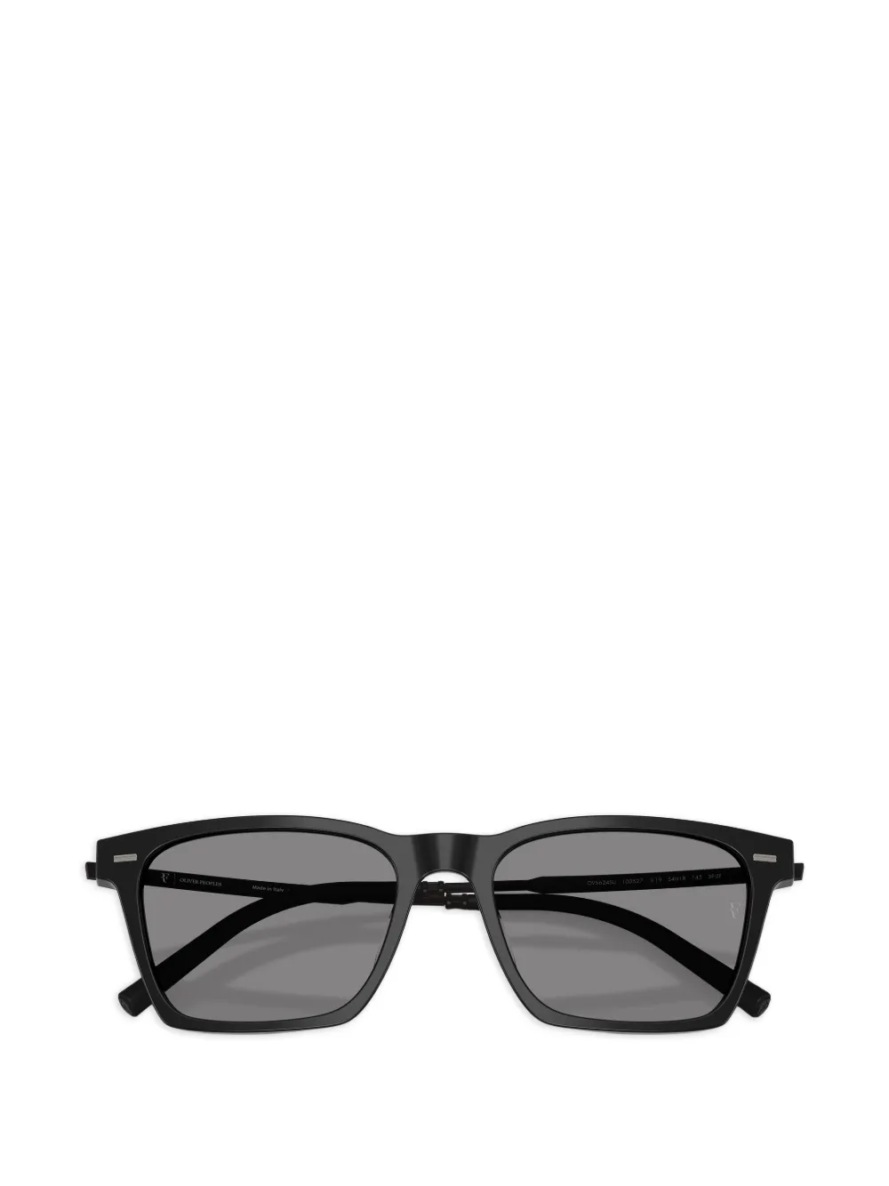 Oliver Peoples Zonnebril met rechthoekig montuur Zwart