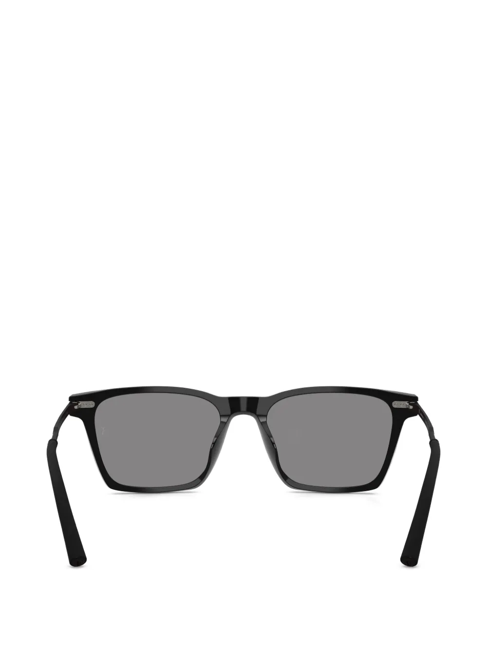 Oliver Peoples Zonnebril met rechthoekig montuur Zwart