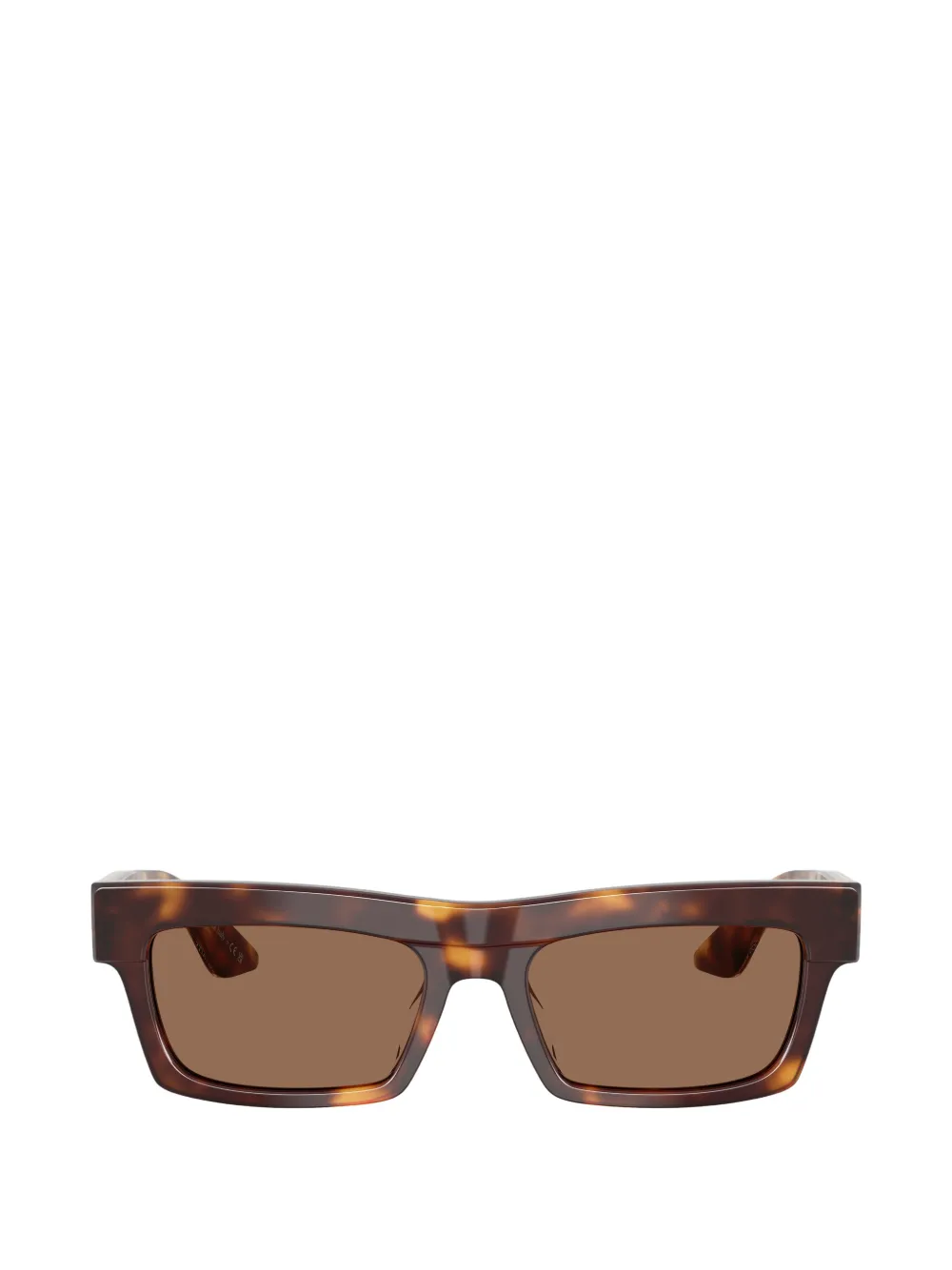 Oliver Peoples rectangle-frame sunglasses - Marrone