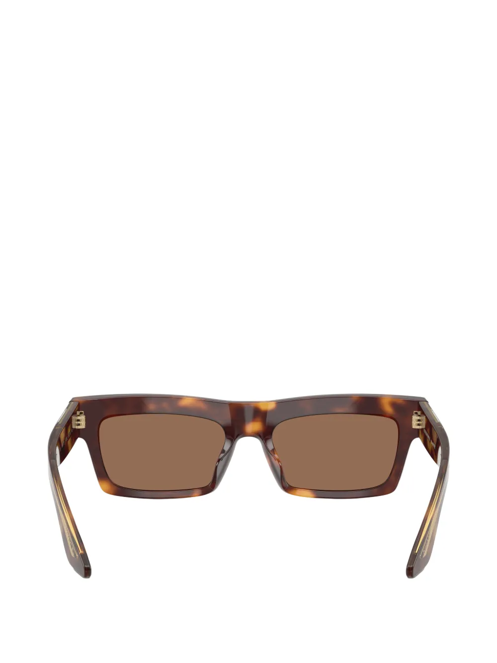 Oliver Peoples Zonnebril met rechthoekig montuur Bruin