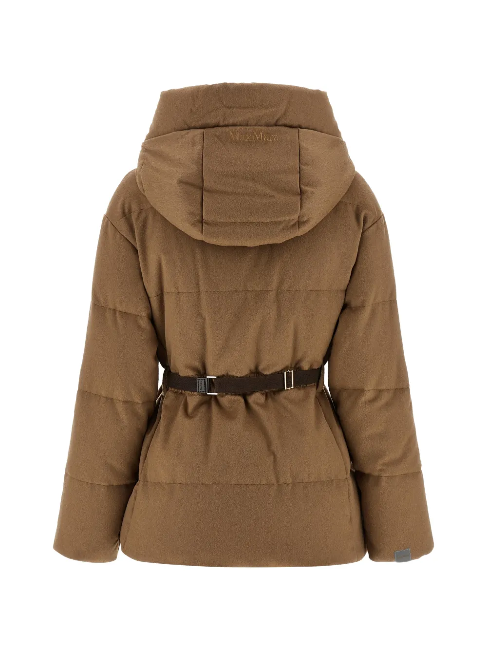  Max Mara Corona Single-breasted Hooded Coat - Brown 