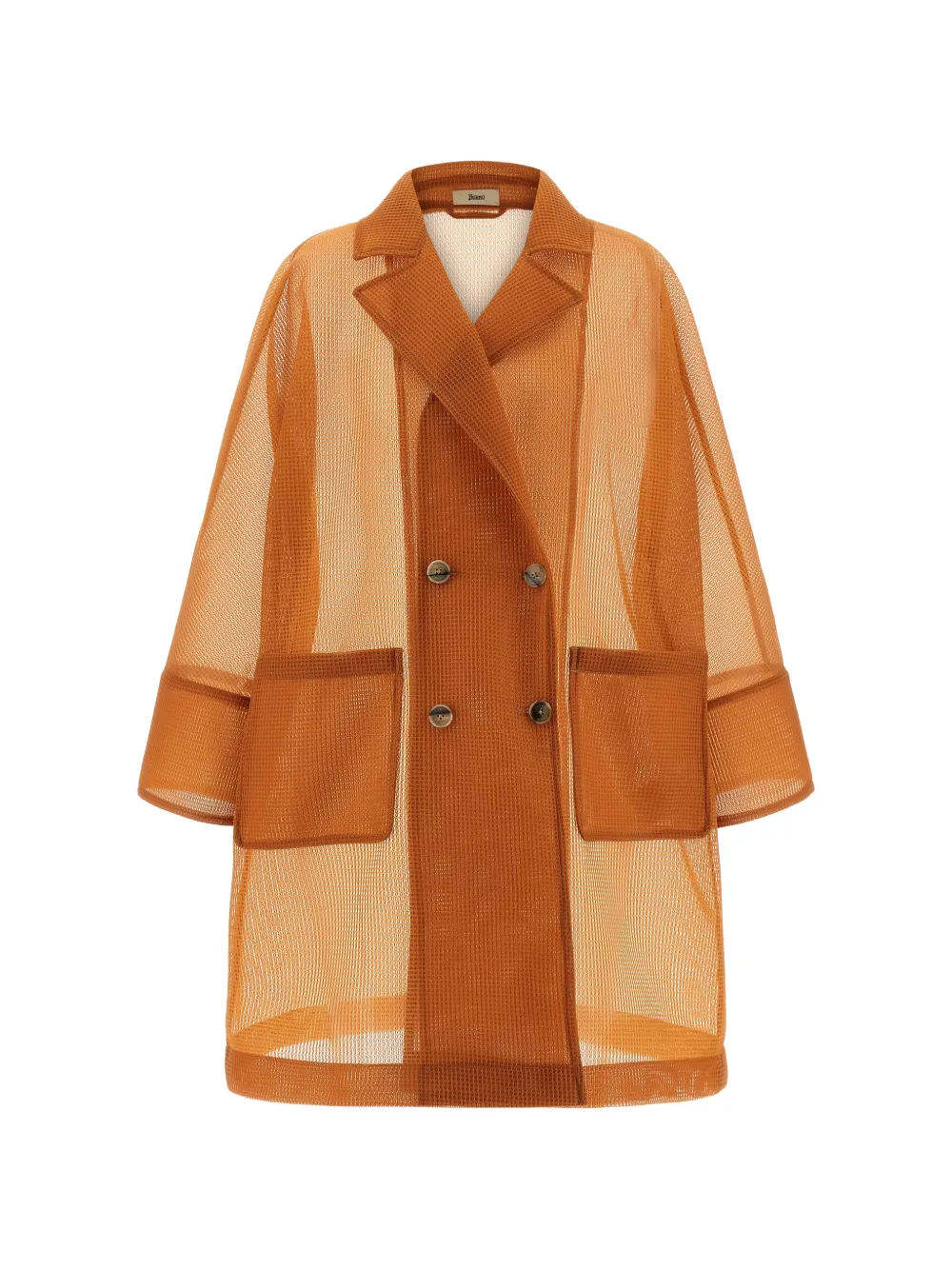 Herno double-breasted coat - Orange