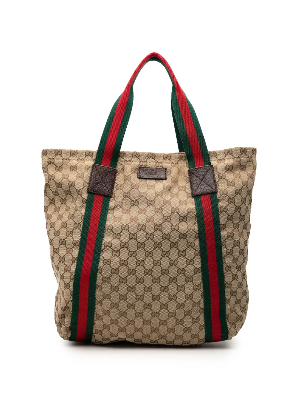 Gucci Pre-Owned 2000-2015 GG Canvas Web tote bag - Marrone