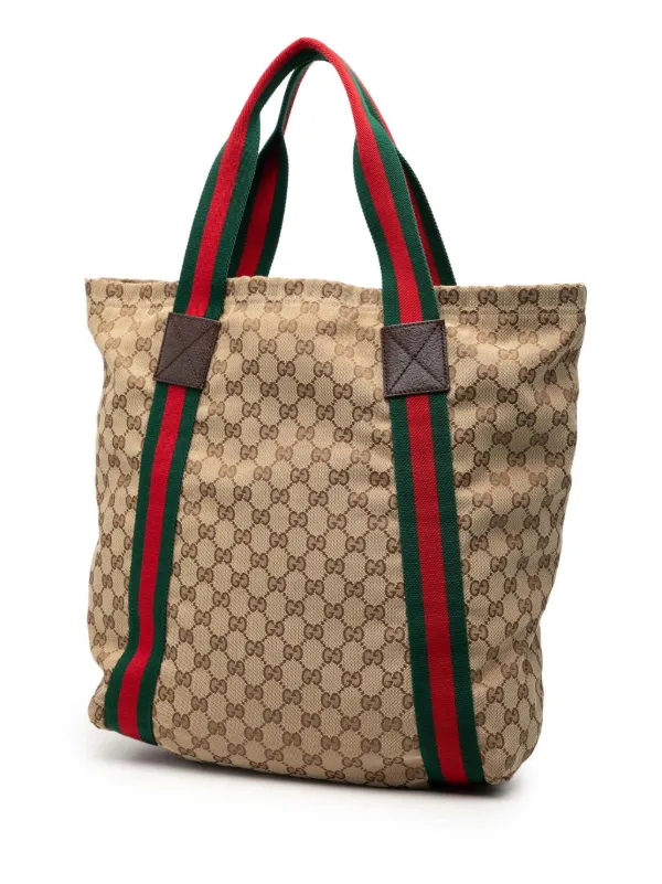 Gucci Pre-Owned 2000-2015 GGキャンバス ウェブ トートバッグ