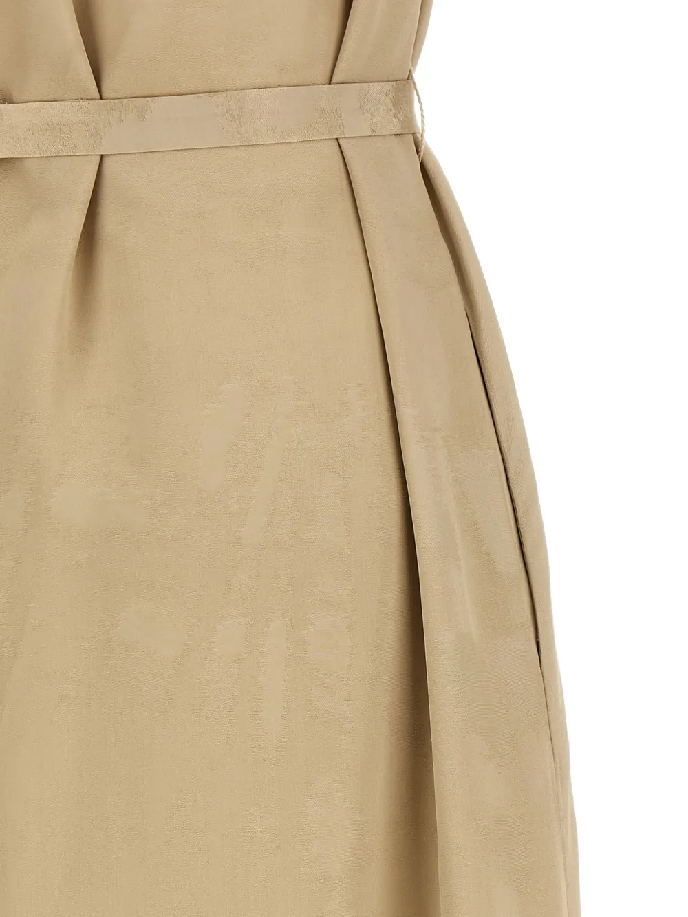 Peserico Mouwloze midi-jurk Beige