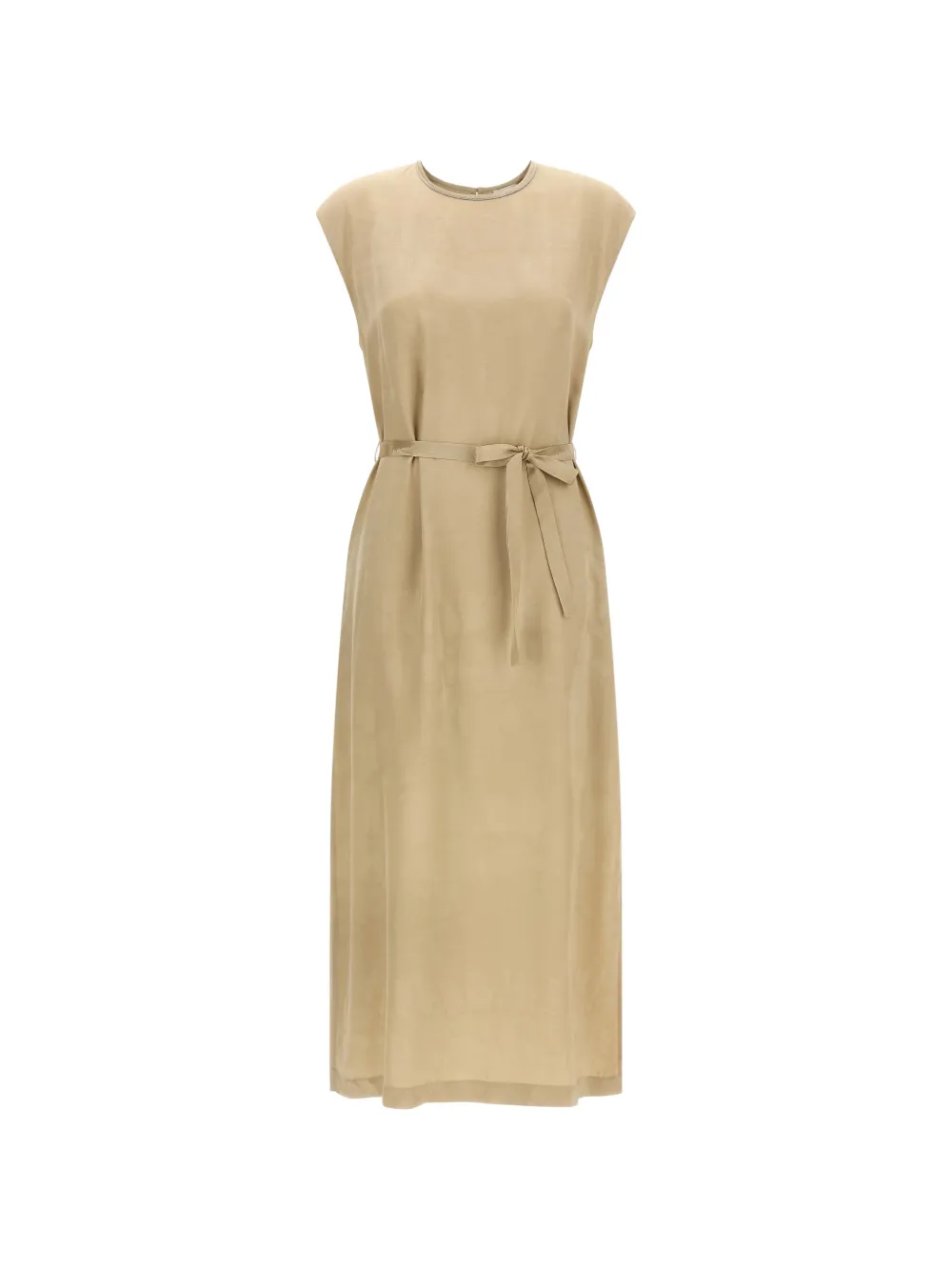 Peserico sleeveless midi dress - Toni neutri