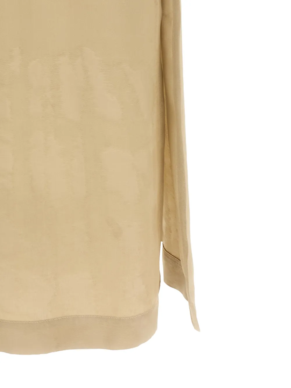 Peserico Mouwloze midi-jurk Beige