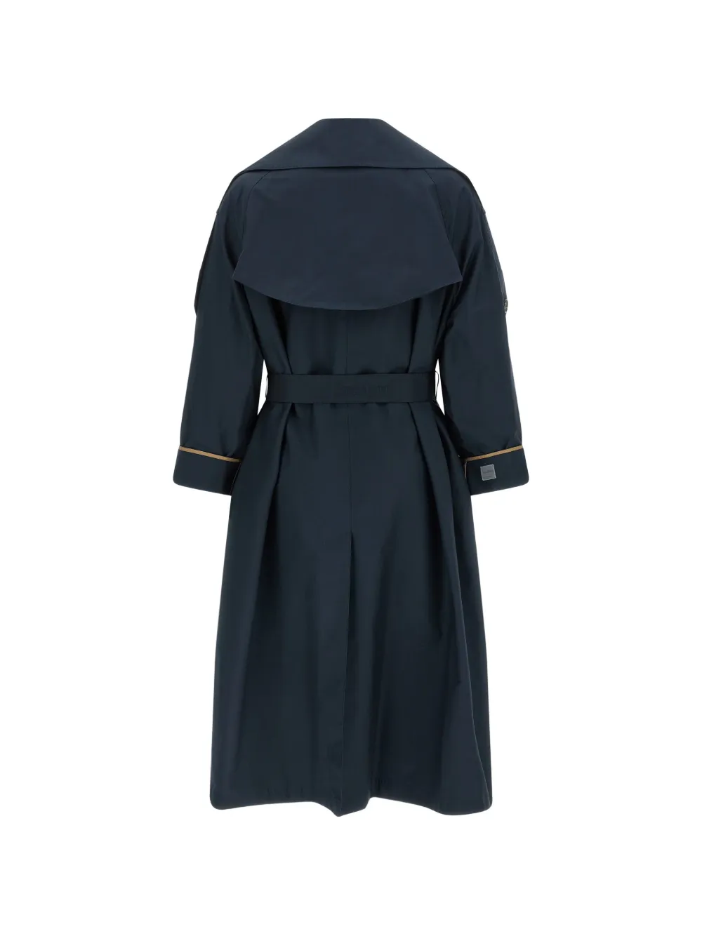  Max Mara Mtcutrench Flared Belted Trench Coat - Blue 