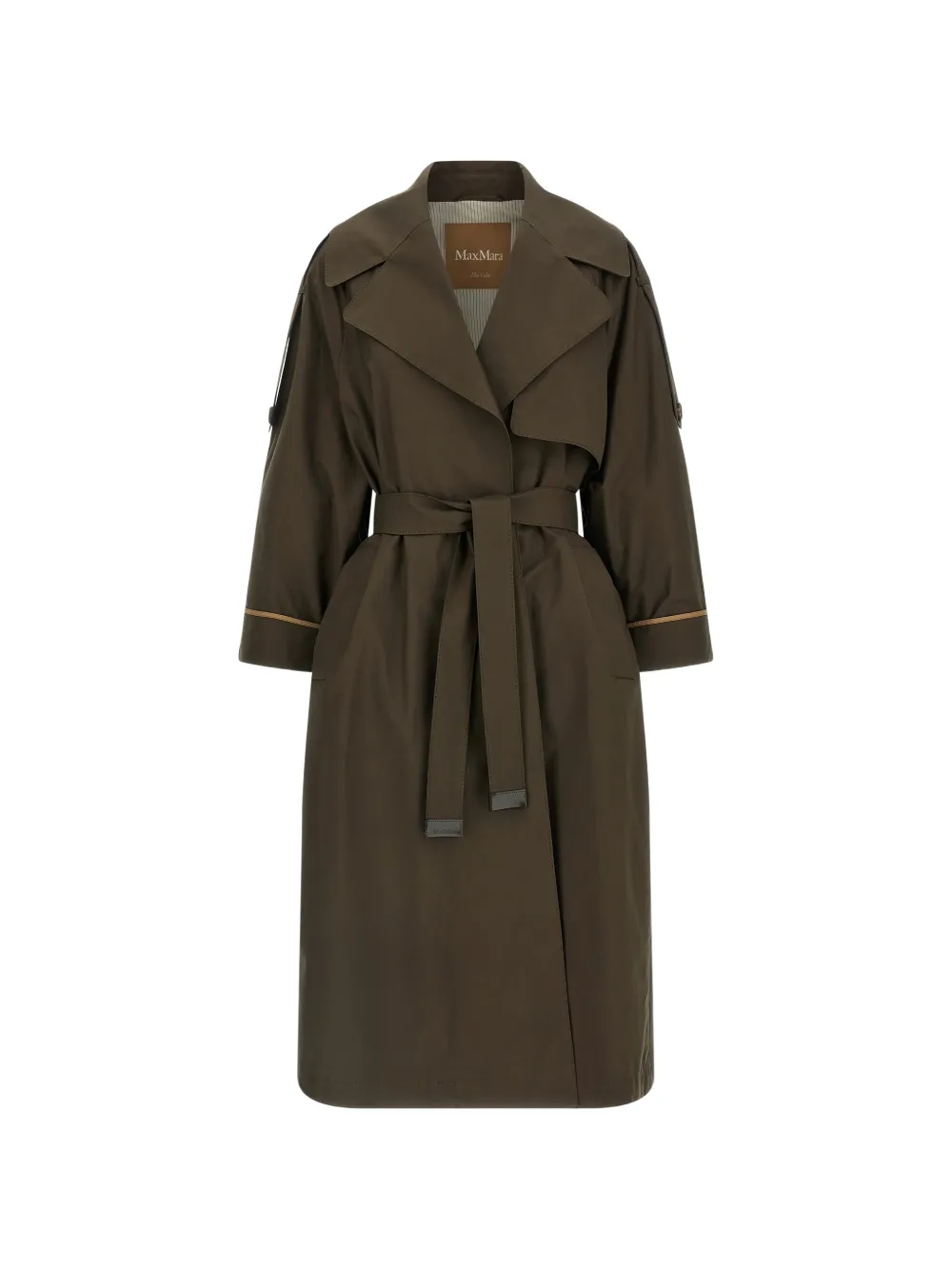 Max Mara belted trench coat - Verde