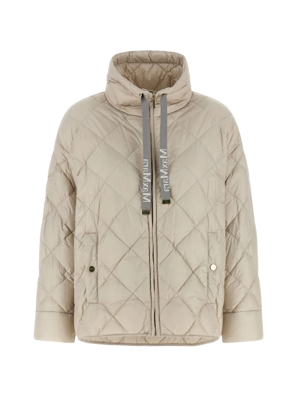 Max Mara diamond-quilted down jacket - Toni neutri