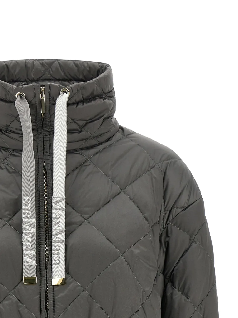  Max Mara Diamond Quilted Jacket - Grey 