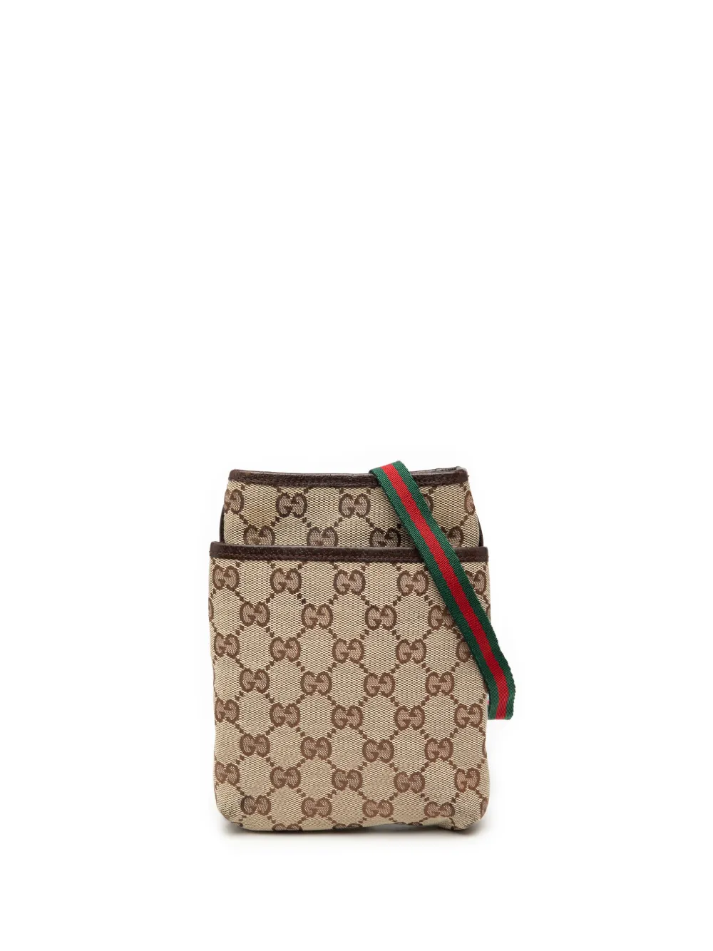 Gucci Pre-Owned 2000-2015 GG Canvas Web crossbody bag - Marrone