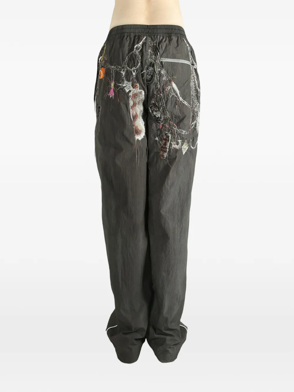 Doublet Gray Beastly Legs Faux-Fur Trousers | Smart Closet