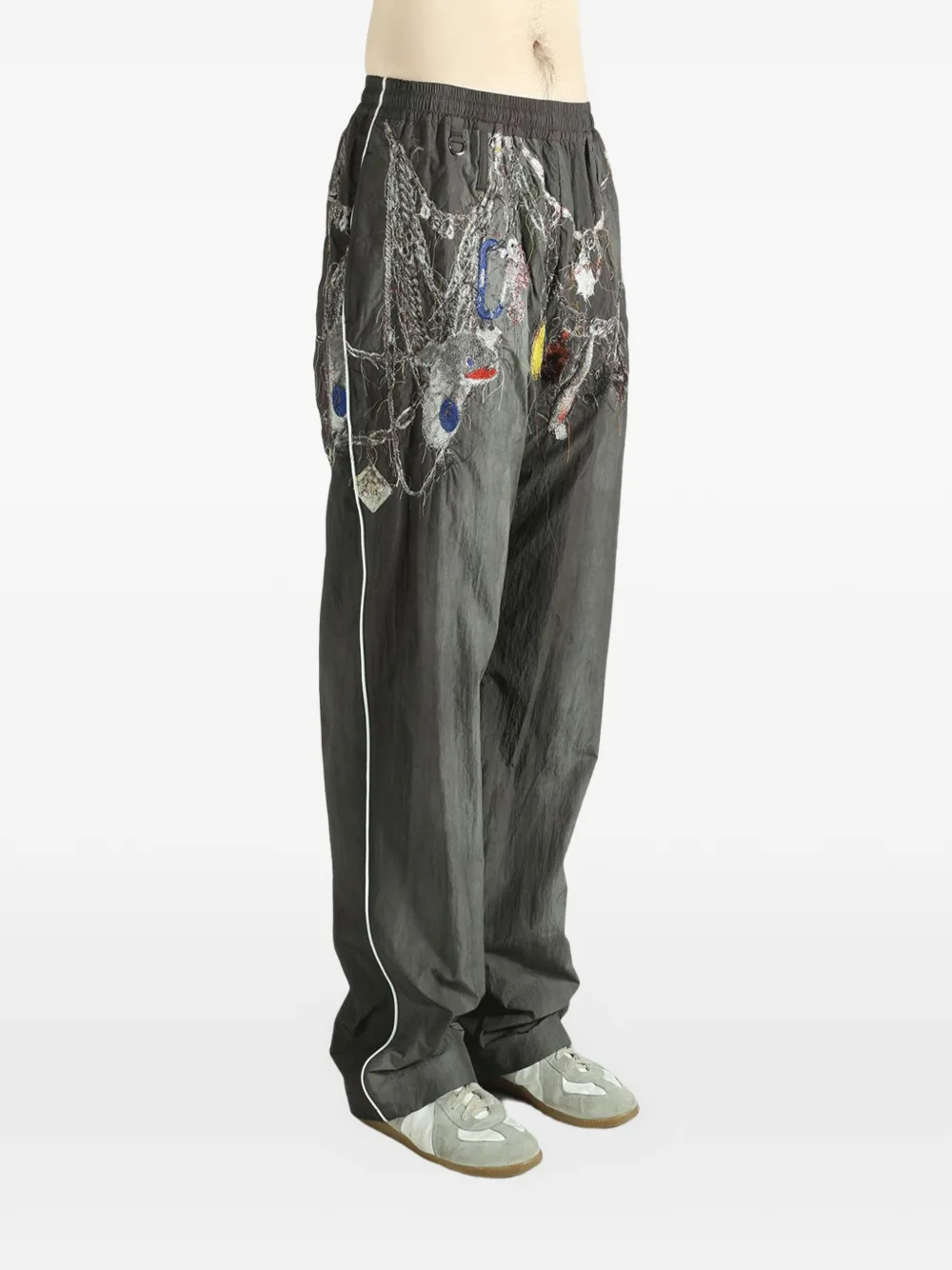 Doublet Gray Beastly Legs Faux-Fur Trousers | Smart Closet