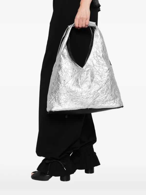 MM6 Maison Margiela Japanese Bag Zip Pouch | Silver | FARFETCH SG