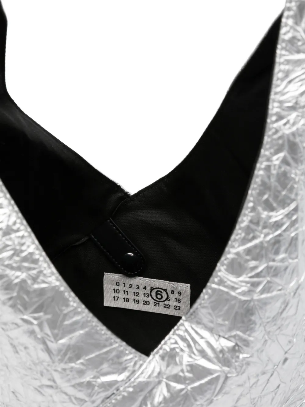 MM6 Maison Margiela Japanese buidel met rits Zilver