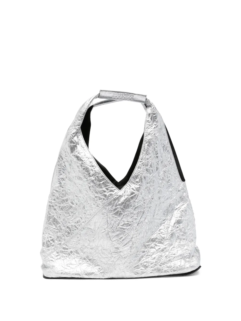 MM6 Maison Margiela textured shoulder bag - Argento